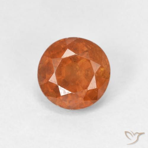 1.09ct Natural Laranja Médio granada hessonita, Redondo, VS