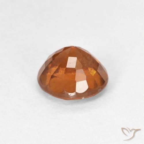 granada hessonita Laranja Médio Natural 1.09ct, Redondo, VS