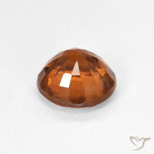 granada hessonita Laranja Profundo Natural 1.06ct, Redondo, VS