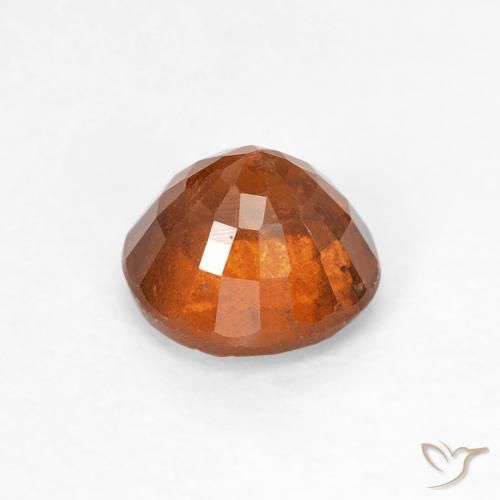 granada hessonita Laranja Profundo Natural 1.04ct, Redondo, VS
