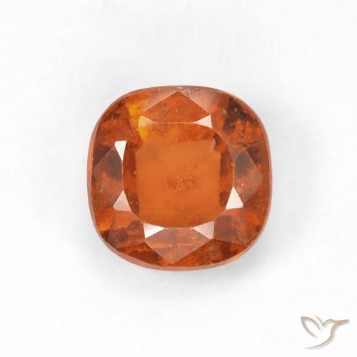 1.33ct Natural Laranja Profundo granada hessonita, Almofada, VS