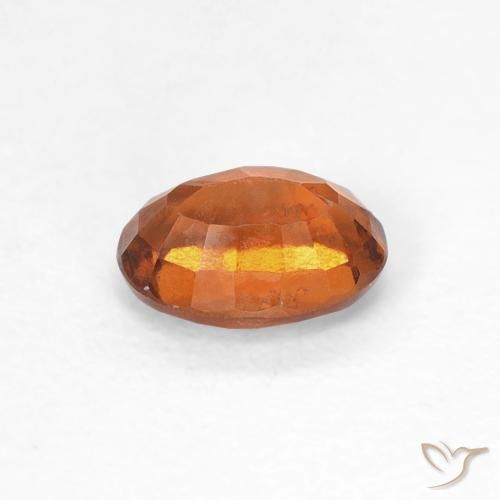 granada hessonita Medium Dark-Orange Natural 0.83ct, oval, VS