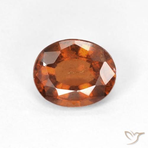 1.50ct Natural Laranja Profundo granada hessonita, oval, VS