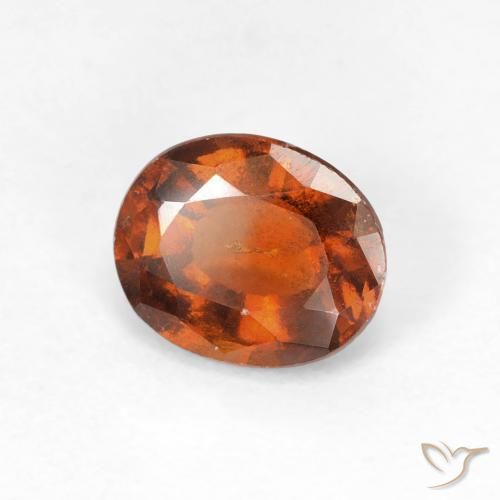 granada hessonita Laranja Profundo Natural 1.50ct, oval, VS
