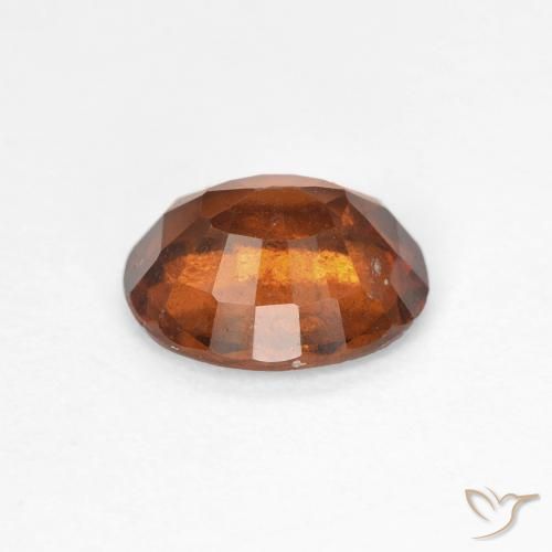 granada hessonita Laranja Profundo Natural 1.50ct, oval, VS
