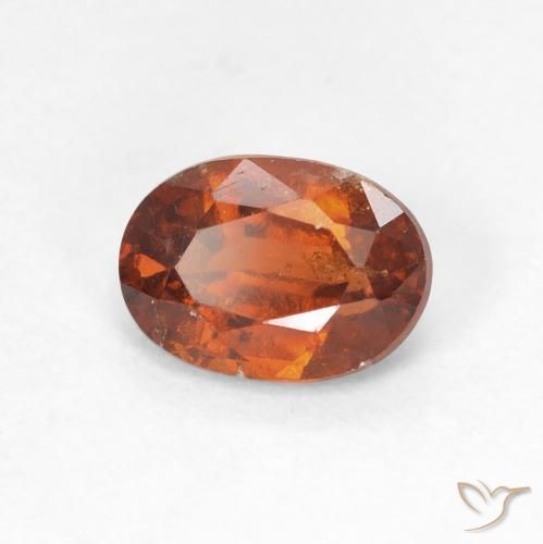 granada hessonita âmbar laranja Natural 1.43ct, oval, VS