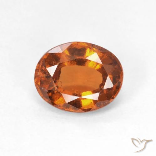 1.41ct Natural Laranja Médio granada hessonita, oval, VS