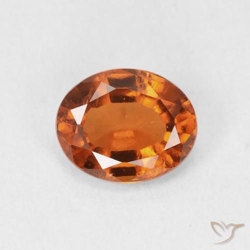 1.28ct Natural Laranja Profundo granada hessonita, oval, VS