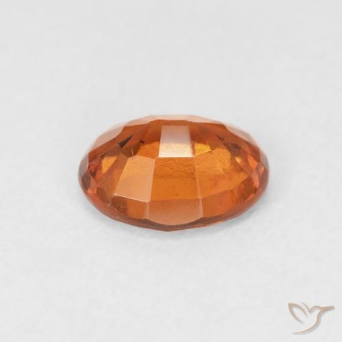 granada hessonita Laranja Profundo Natural 1.28ct, oval, VS