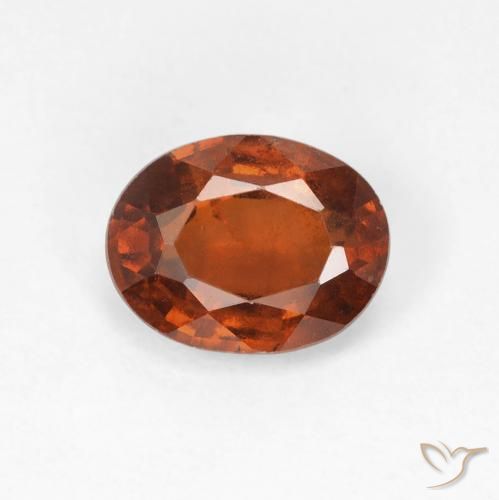 1.81ct Natural Laranja escuro granada hessonita, oval, VS