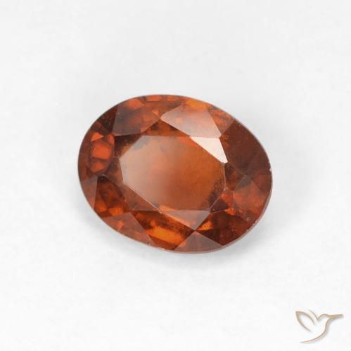 granada hessonita Laranja escuro Natural 1.81ct, oval, VS