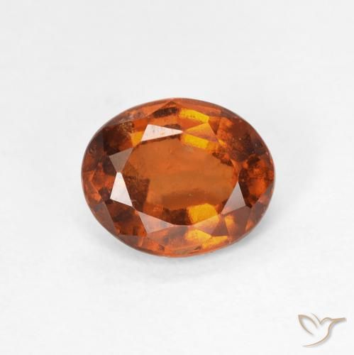1.34ct Natural Laranja Profundo granada hessonita, oval, VS
