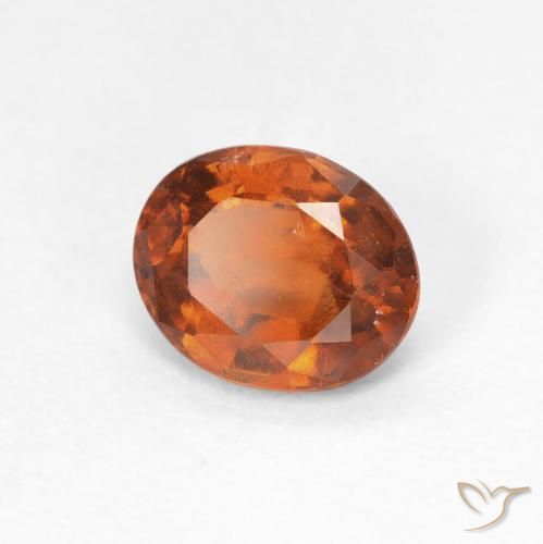 granada hessonita Laranja Profundo Natural 1.34ct, oval, VS