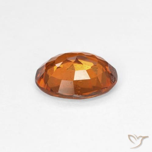 granada hessonita Medium Dark-Orange Natural 1.18ct, oval, VS