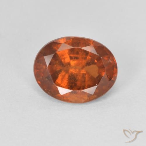1.53ct Natural Laranja Profundo granada hessonita, oval, VS