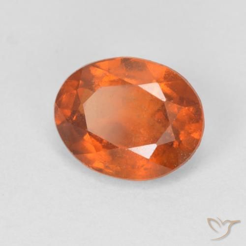 granada hessonita Laranja Profundo Natural 1.93ct, oval, VS