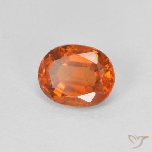 granada hessonita Laranja Médio Natural 1.14ct, oval, VS