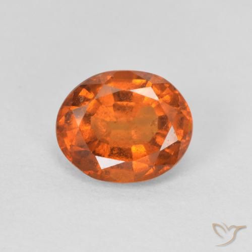 1.39ct Natural Laranja Profundo granada hessonita, oval, VS