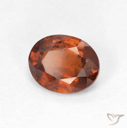 granada hessonita âmbar laranja Natural 1.45ct, oval, VS