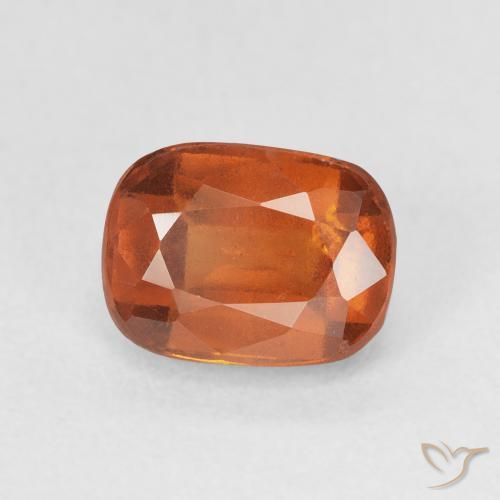 granada hessonita Laranja Médio Natural 2.17ct, Almofada, VS-SI