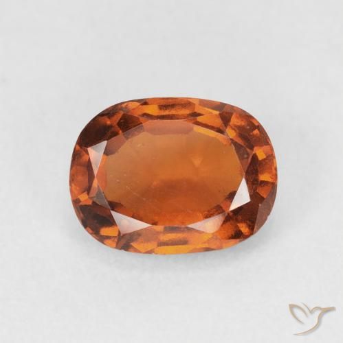 1.83ct Natural laranja avermelhado granada hessonita, Almofada, VS-SI