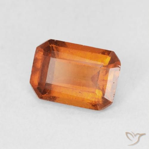 granada hessonita fogo laranja Natural 1.19ct, Corte Octógono / Esmeralda, VS-SI