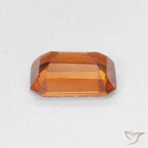 granada hessonita fogo laranja Natural 1.19ct, Corte Octógono / Esmeralda, VS-SI