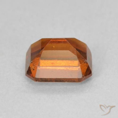 granada hessonita Laranja Profundo Natural 1.27ct, Corte Octógono / Esmeralda, VS