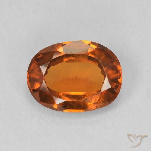 1.15ct Natural fogo laranja granada hessonita, oval, VS