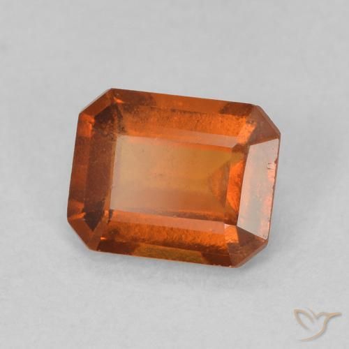 granada hessonita Laranja Médio Natural 1.07ct, Corte Octógono / Esmeralda, VS