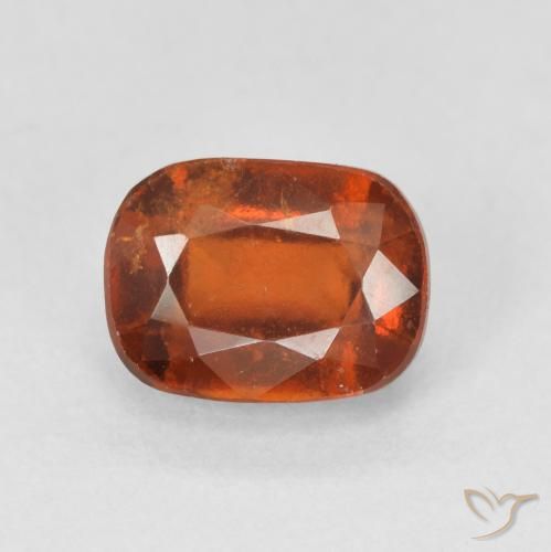 2.43ct Natural laranja avermelhado granada hessonita, Almofada, VS