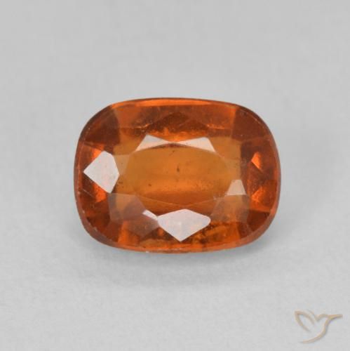 2.03ct Natural fogo laranja granada hessonita, Almofada, VS