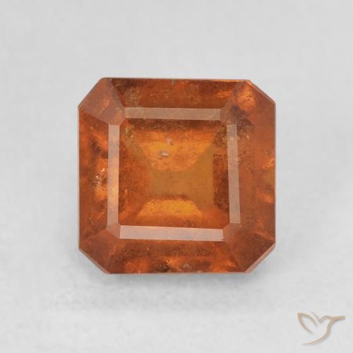 2.03ct Natural Laranja Profundo granada hessonita, Corte Esmeralda, VS
