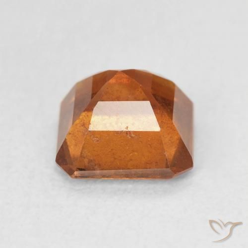 granada hessonita Laranja Profundo Natural 2.03ct, Corte Octógono / Esmeralda, VS