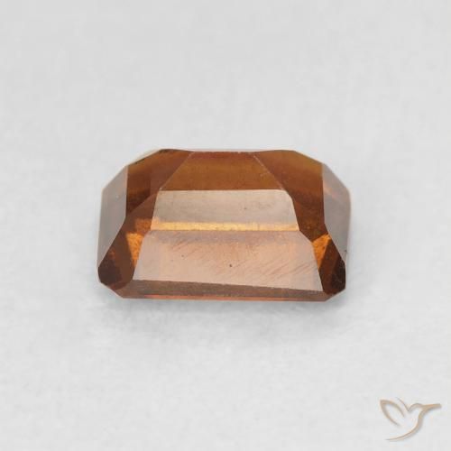 granada hessonita fogo laranja Natural 1.38ct, Corte Octógono / Esmeralda, VS