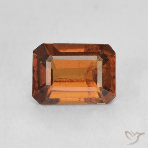 1.26ct Natural Laranja Médio granada hessonita, Corte Esmeralda, VS