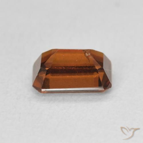 granada hessonita Laranja Médio Natural 1.26ct, Corte Octógono / Esmeralda, VS