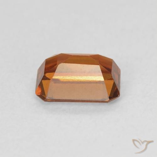 granada hessonita Laranja Médio Natural 1.14ct, Corte Octógono / Esmeralda, VVS-VS