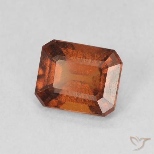 granada hessonita âmbar laranja Natural 1.04ct, Corte Octógono / Esmeralda, VVS-VS