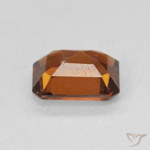granada hessonita Laranja Profundo Natural 1.50ct, Corte Octógono / Esmeralda, VVS-VS