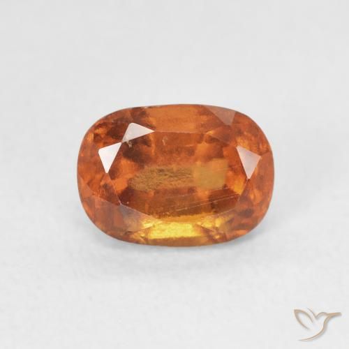 1.43ct Natural Laranja Profundo granada hessonita, Almofada, VS