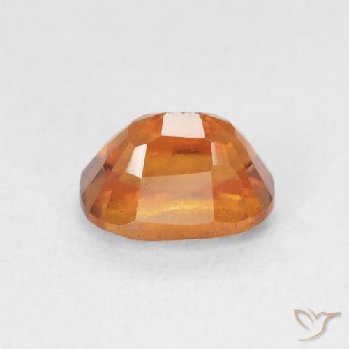 granada hessonita Laranja Profundo Natural 1.43ct, Almofada, VS