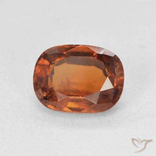 granada hessonita Laranja Profundo Natural 1.88ct, Almofada, VS