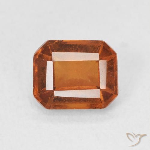 1.71ct Natural Laranja Profundo granada hessonita, Corte Esmeralda, VS