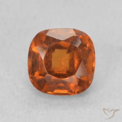 0.73ct Natural Laranja Médio granada hessonita, Almofada, VS