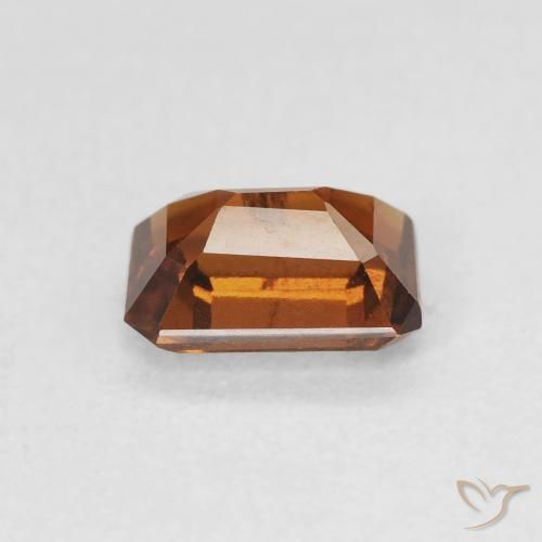 granada hessonita âmbar laranja Natural 1.12ct, Corte Octógono / Esmeralda, VS