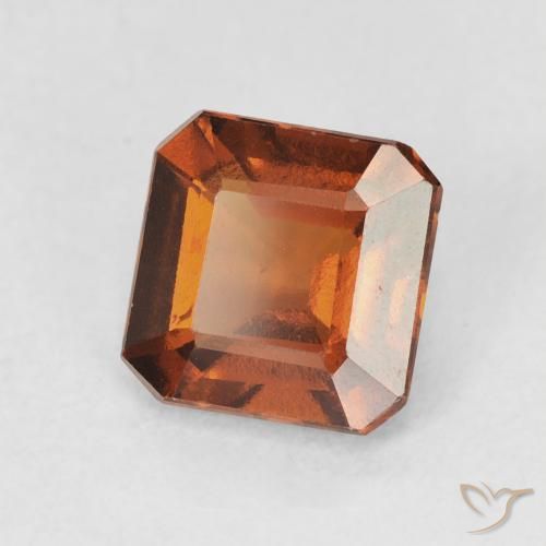 granada hessonita Laranja Profundo Natural 1.77ct, Corte Octógono / Esmeralda, VVS