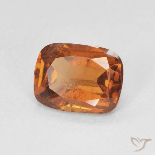 granada hessonita Laranja Profundo Natural 2.28ct, Almofada, VS-SI