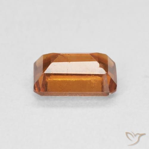 granada hessonita Laranja Médio Natural 1.36ct, Corte Octógono / Esmeralda, VS-SI