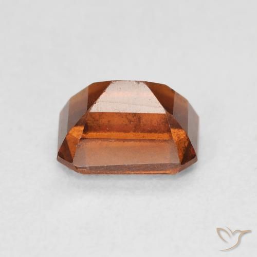 granada hessonita laranja avermelhado Natural 1.64ct, Corte Octógono / Esmeralda, VS-SI